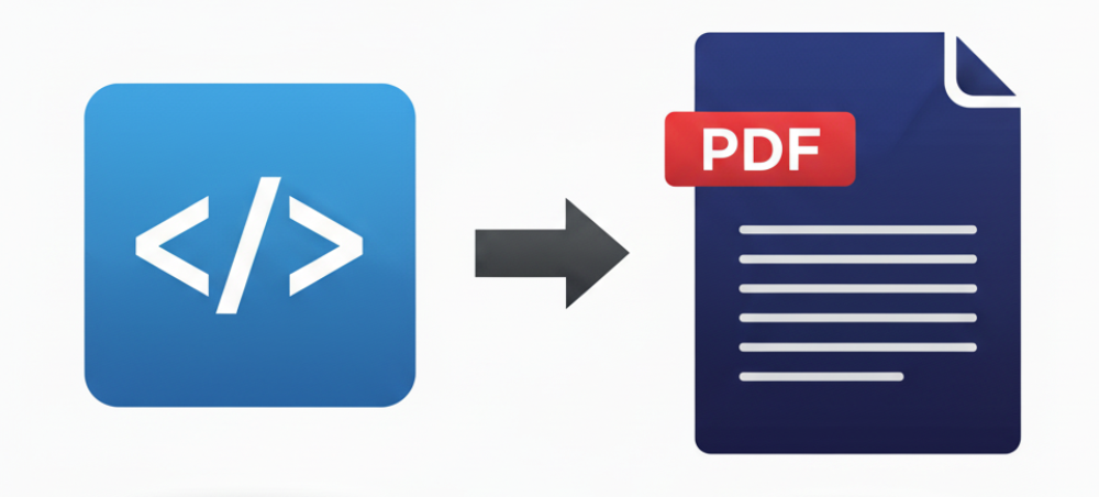 أداة جرافيكسي لتحويل صفحات HTML أو أكواد الويب إلى ملف PDF بجودة طباعة عالية