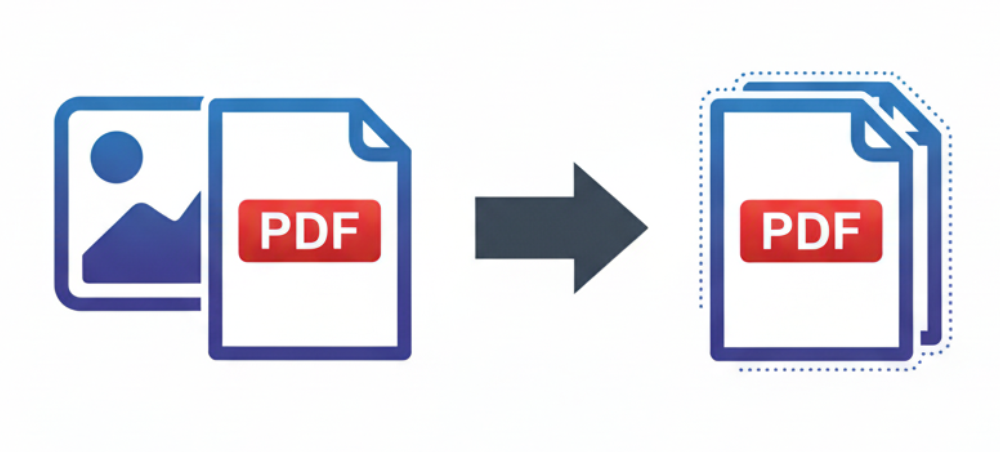 أداة جرافيكسي لدمج عدة ملفات PDF في ملف واحد منظم