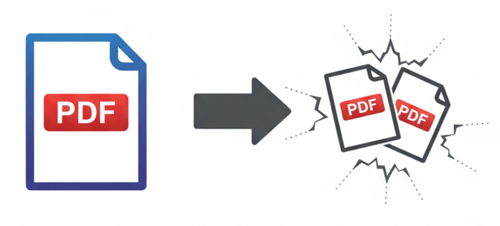 أداة جرافيكسي لتقسيم ملف PDF إلى عدة ملفات صغيرة ومستقلة